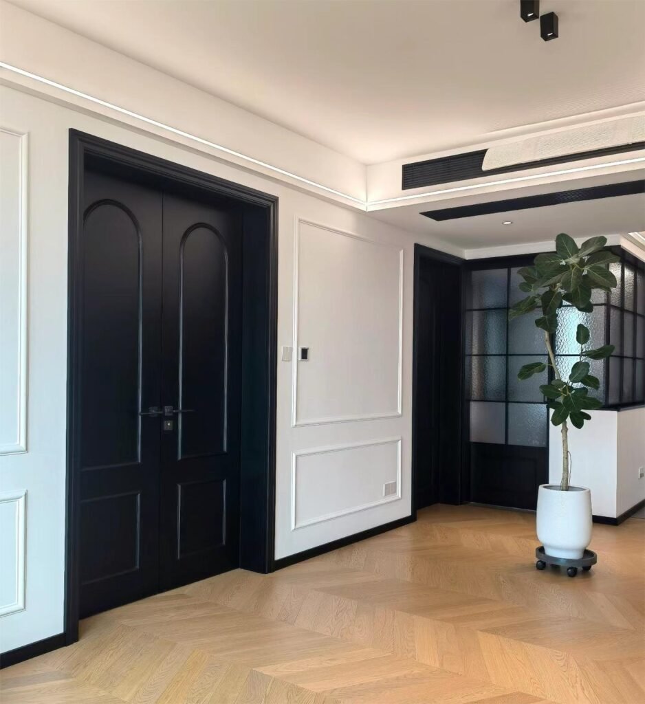 Black interior door