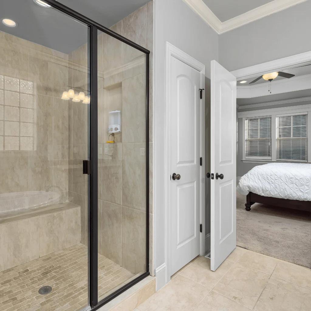 Wooden Bathroom Door