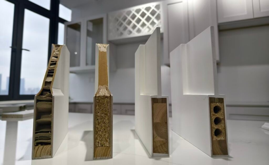 Door Sample Corners with Different Core Materials