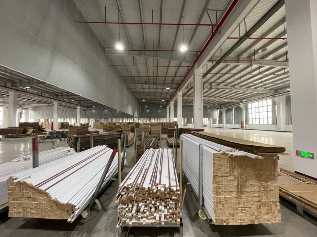 Mouldings piled up in the UWG factory