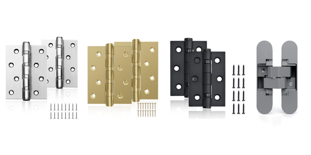 Different types of door hinges