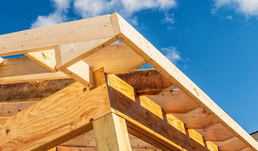 LVL is used to build the house frame