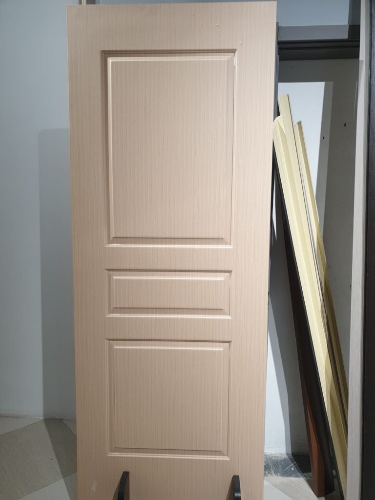 PVC door in the factory