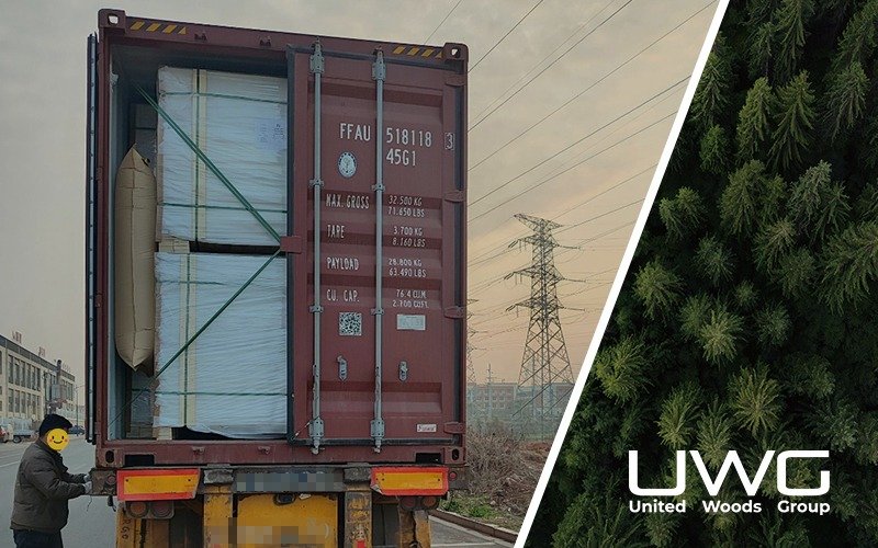 UWG cargo is loaded onto the truck