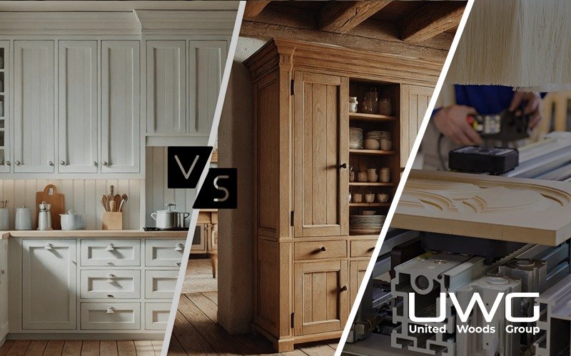 Cabinets of different styles