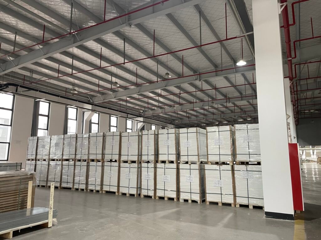 Doors piled up in the UWG factory
