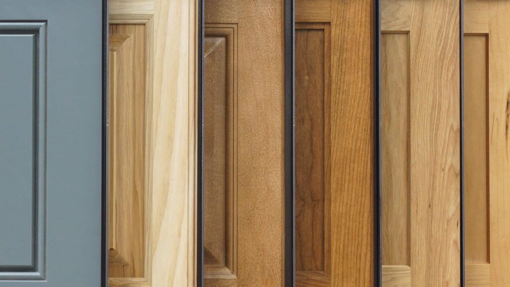 Cabinet doors in different colors