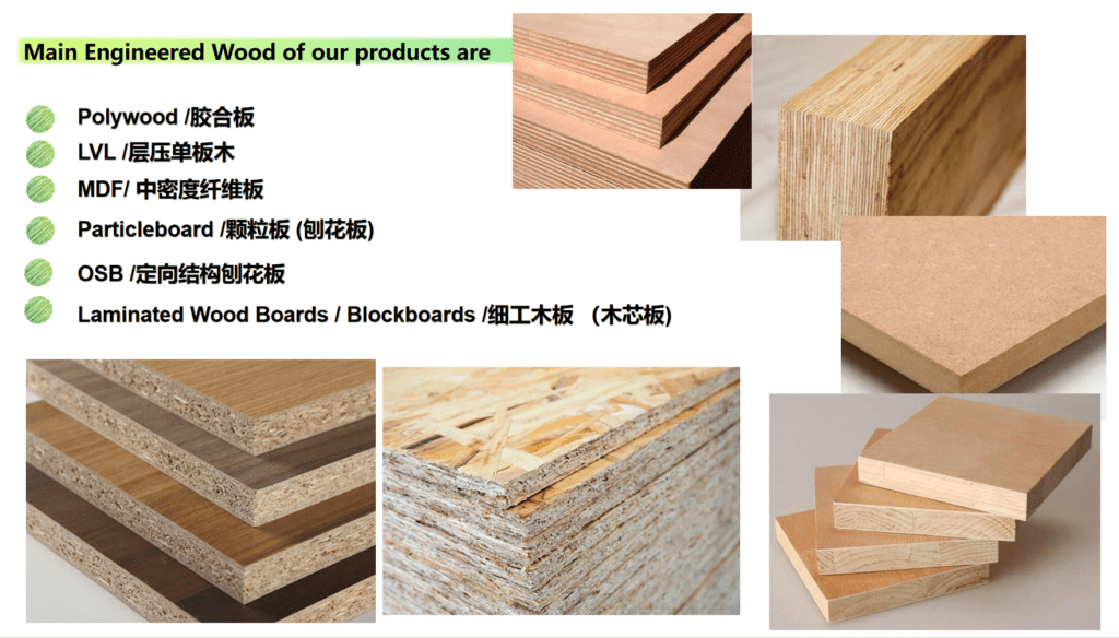 Boards of different materials