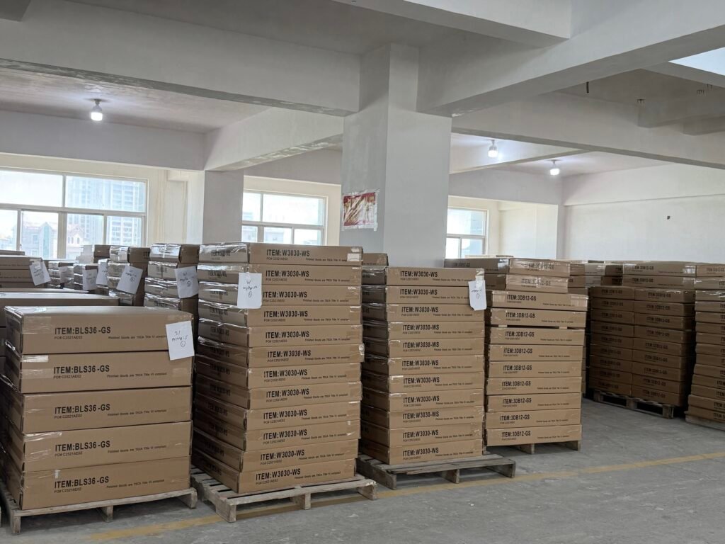 RTA cabinets in UWG factory