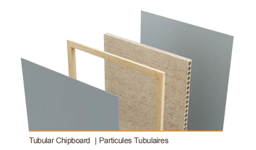 The structure of the door filled with bridge slab