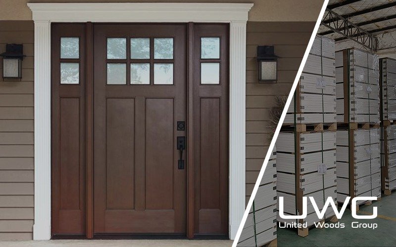 front door with sidelights