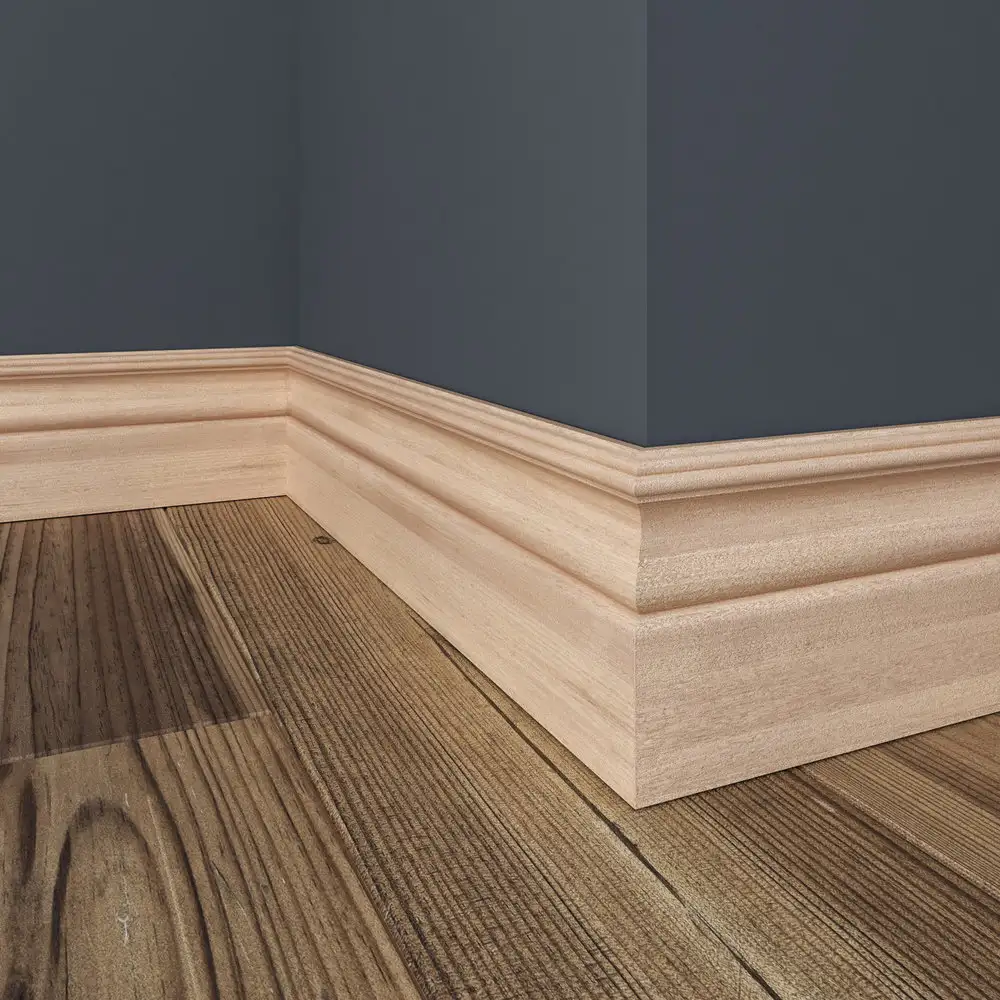 Wood grain texture skirting