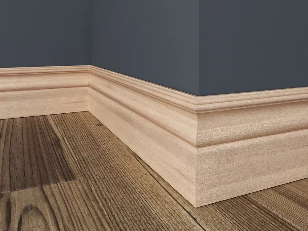 Wood grain texture skirting