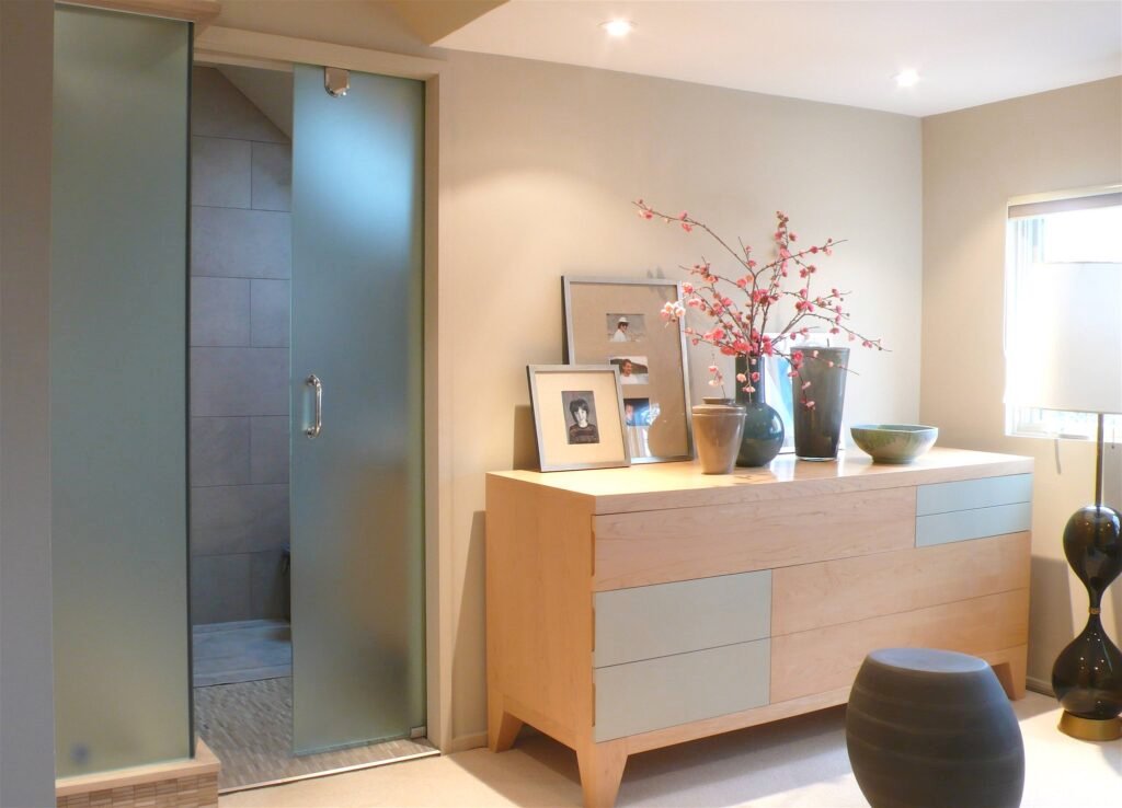 Frosted Glass Door