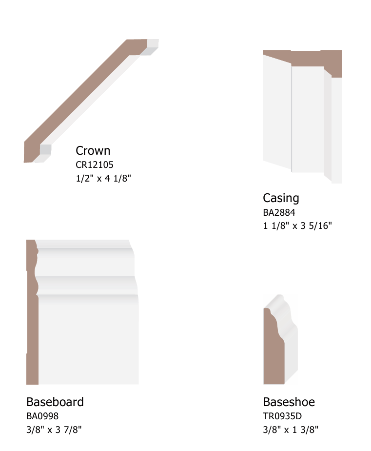 Transitional-Style Moulding Profiles