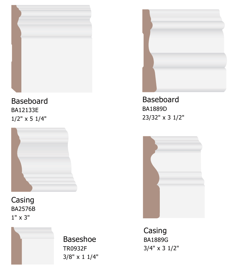Colonial-Style Moulding Profiles