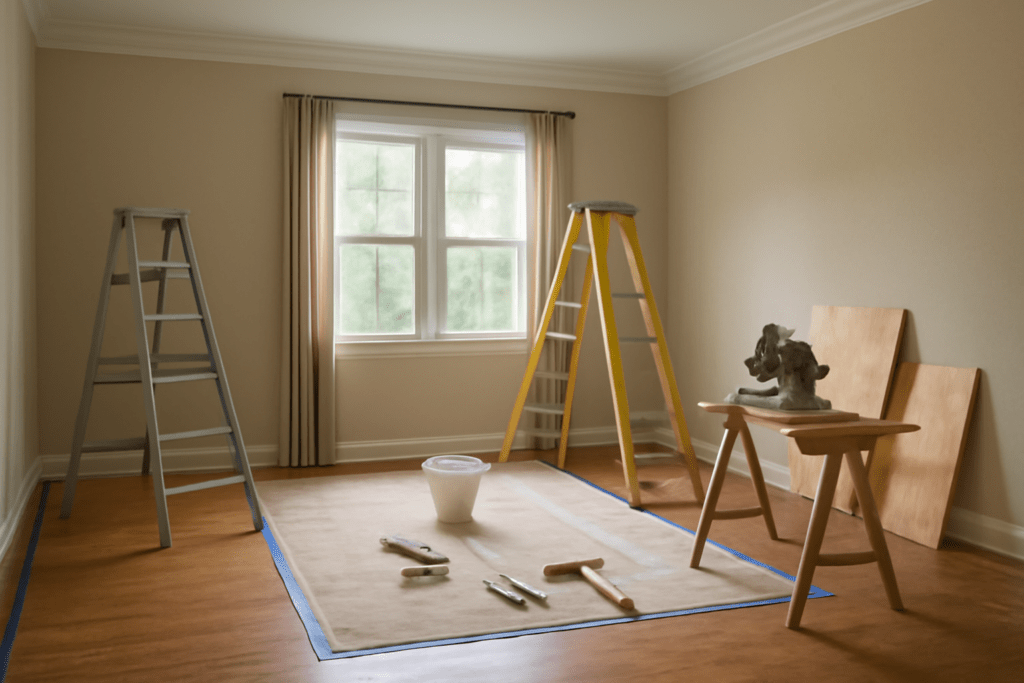 Room under renovation