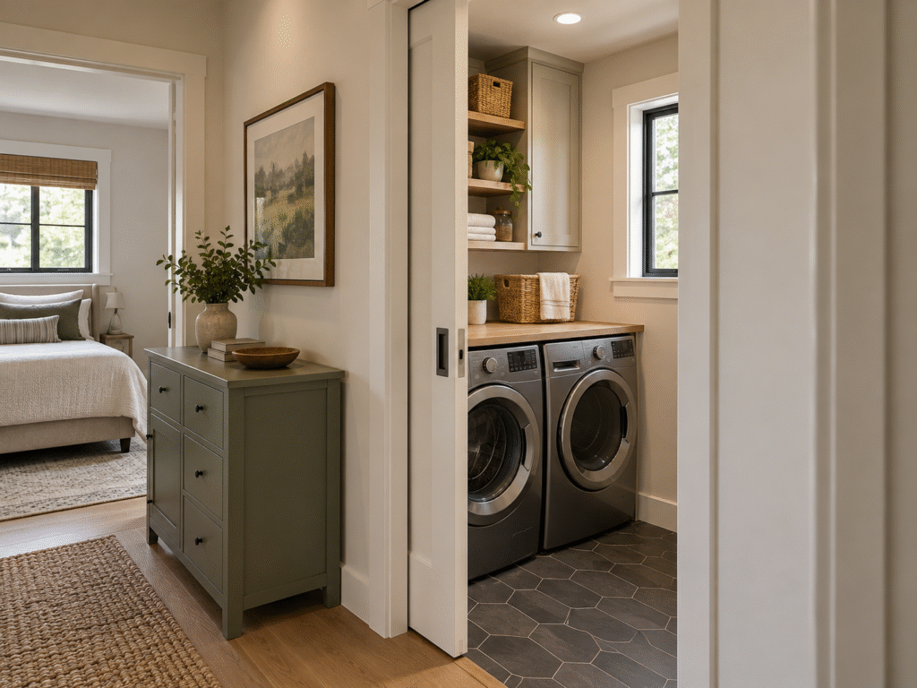 Pocket Door in the Small Interior Room