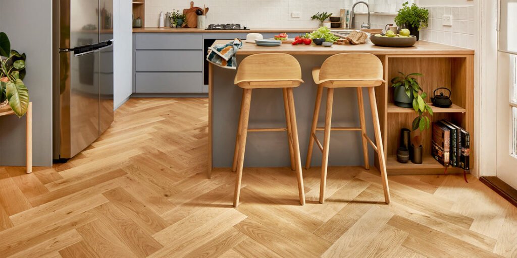 Herringbone flooring