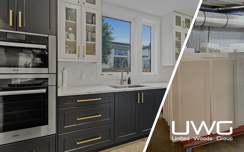 green kitchen cabinet