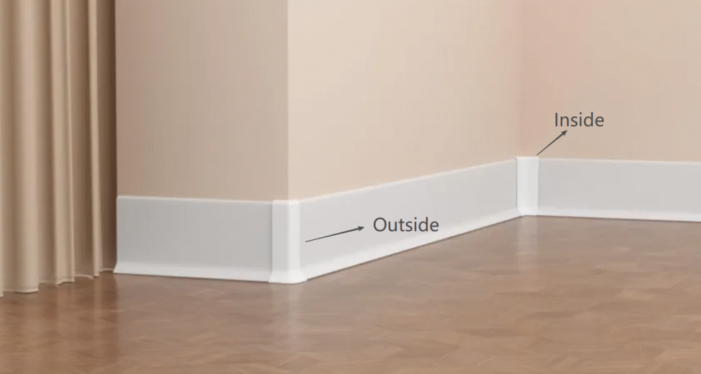 outside corner moulding vs  Inside corner moulding