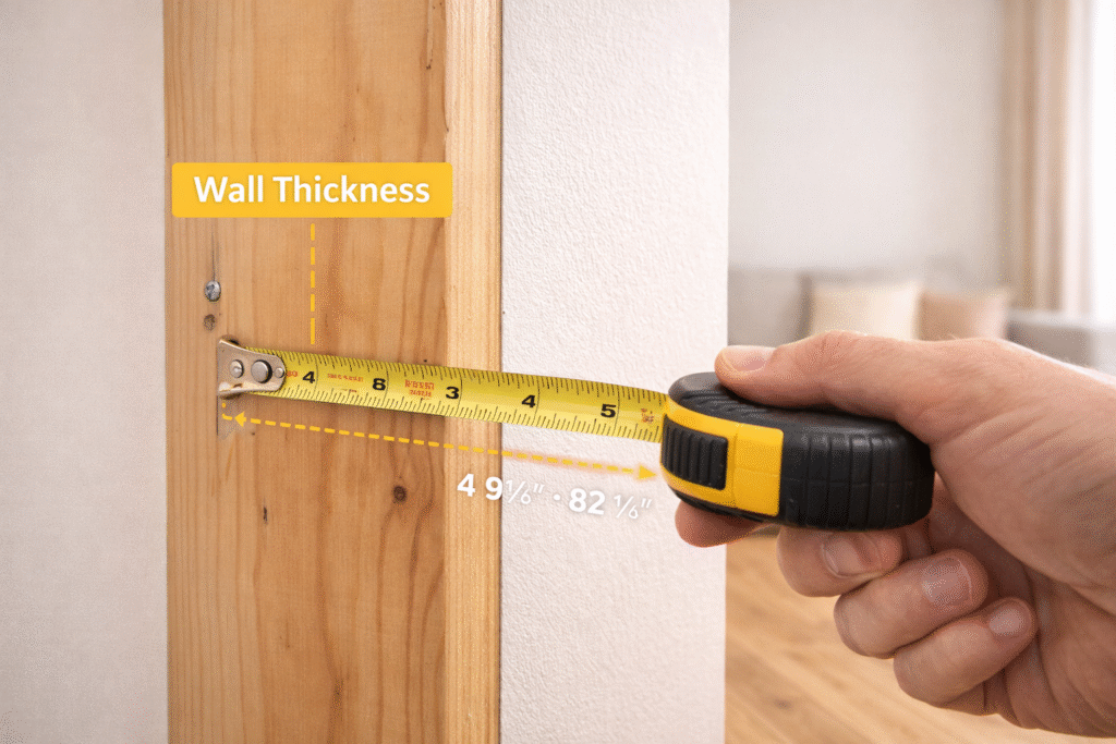 Measuring the wall thickness