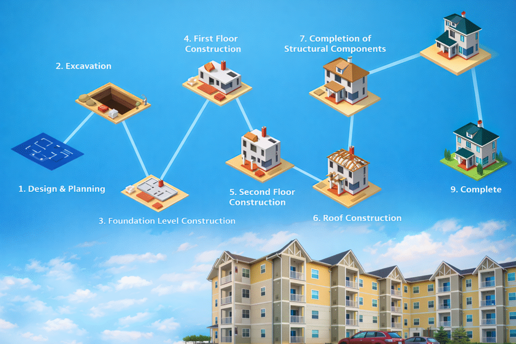 Construction Timelines and Scheduling Complexity