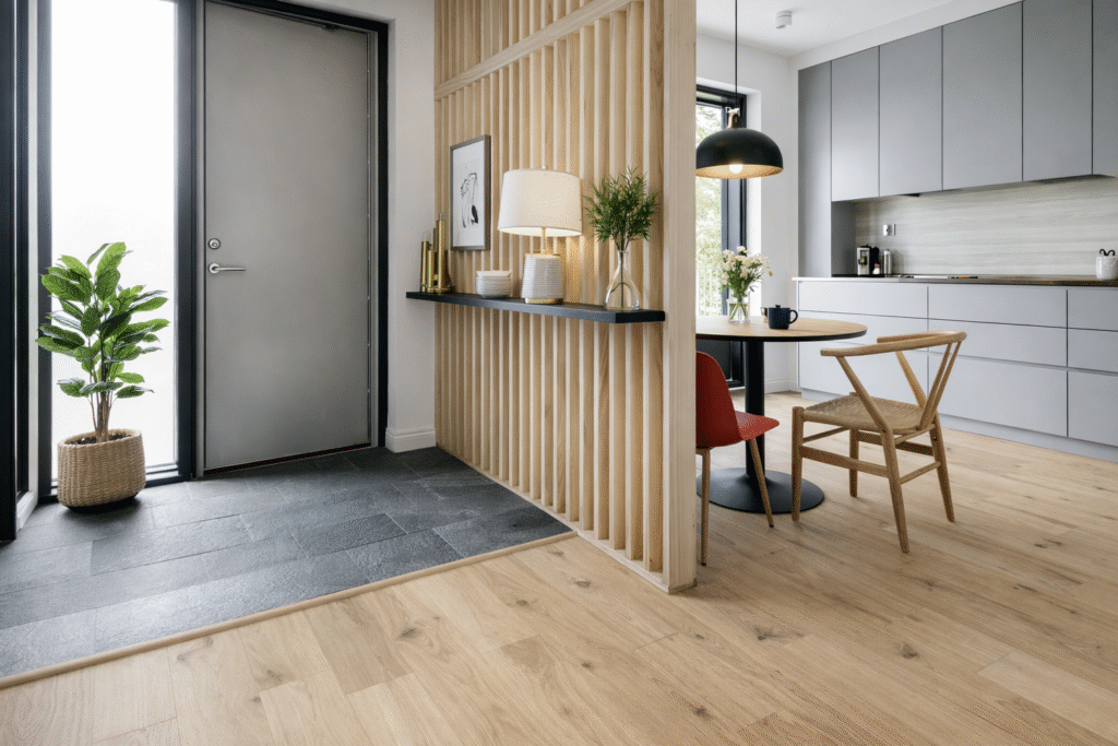 Designing with Contrast Dark Floors and Light Walls