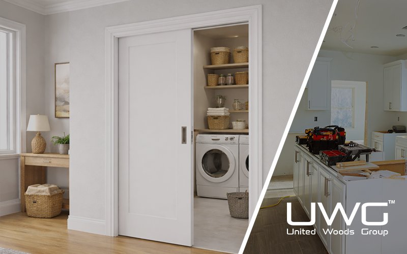 Pocket Door laundry room