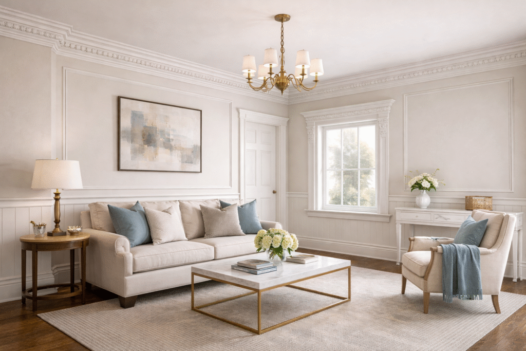 A simple style living room