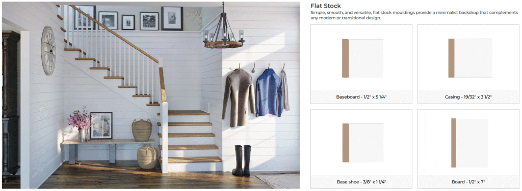 Flat Stock Moulding Styles