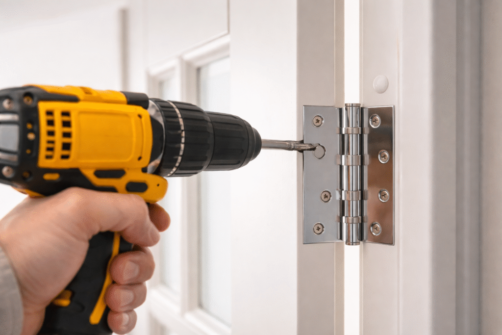 Install the door hardware