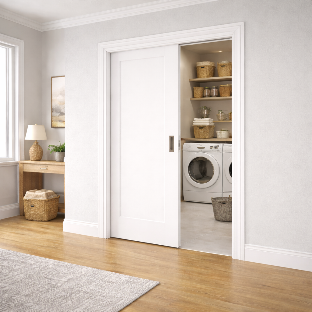 Pocket Door-laundry room