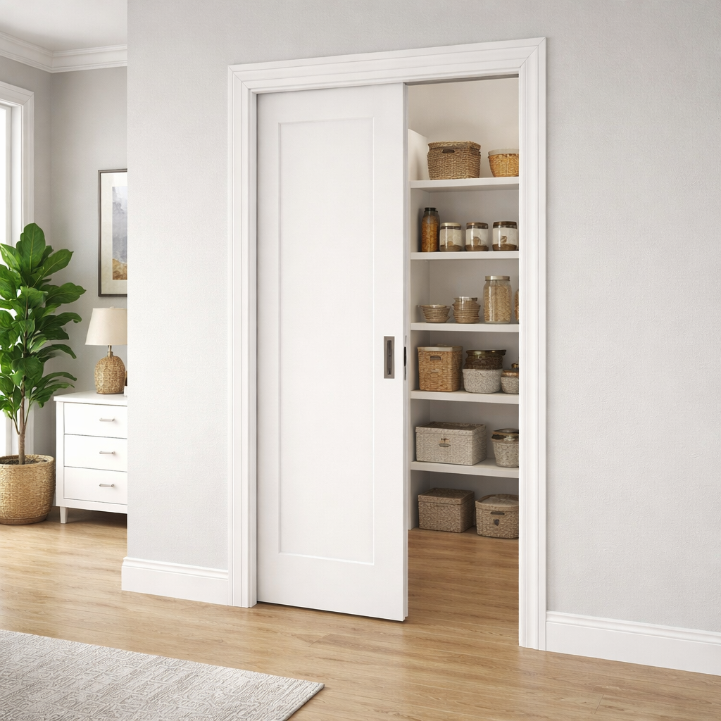 Pocket Door-storage room