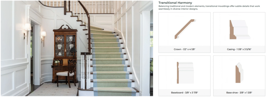 Transitional Harmony Moulding Styles