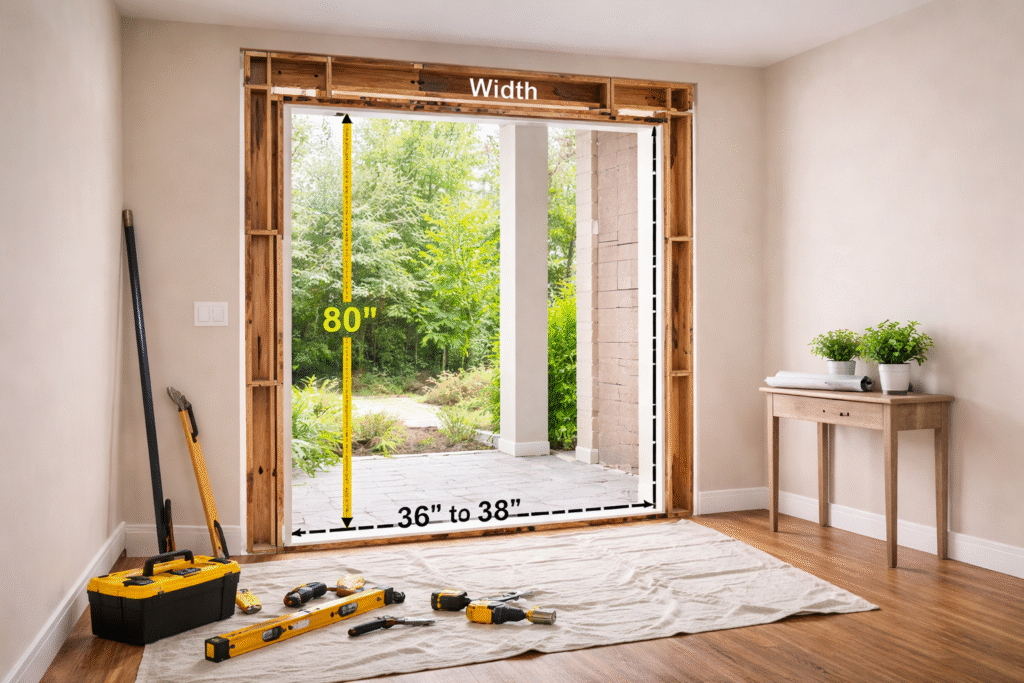 door opening dimensions