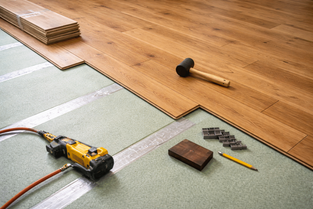 floorings with underlayment