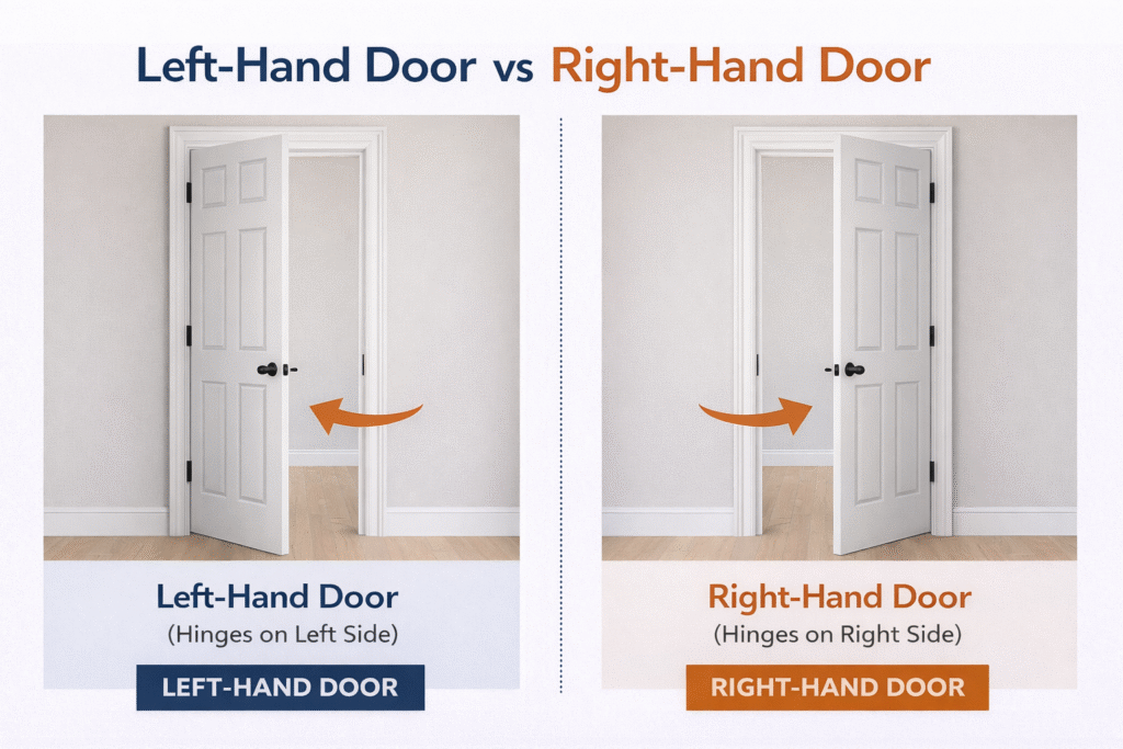 left-hand door vs right-hand door
