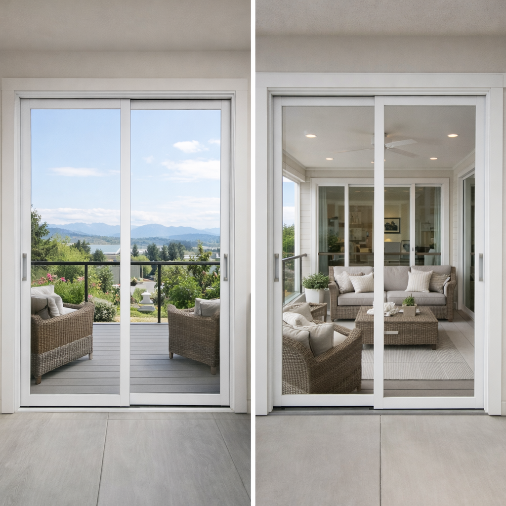 Clear Glass Door-Balcony