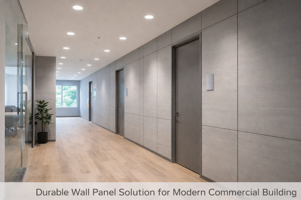 high durability wall panels used in modern construction project