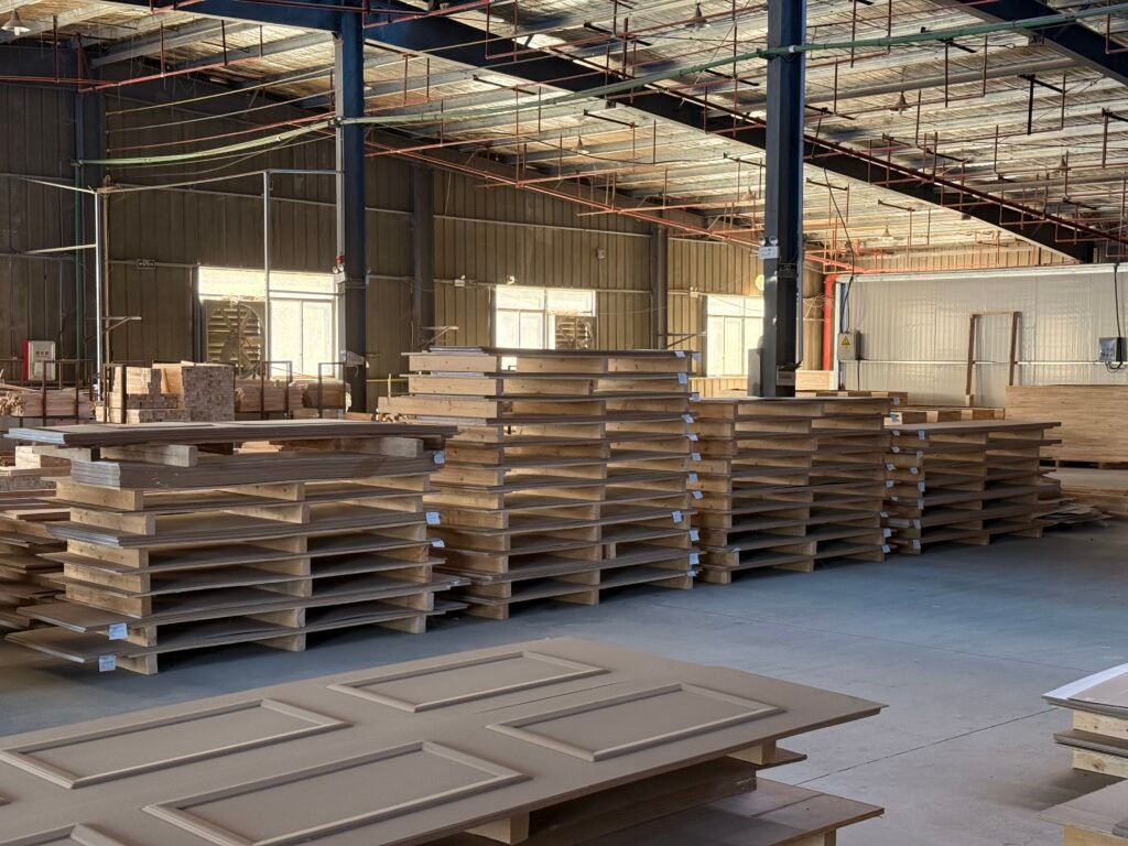 A real photo of MDF as door skin