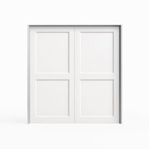 2-Panel Shaker Style Double Door Pre-hung