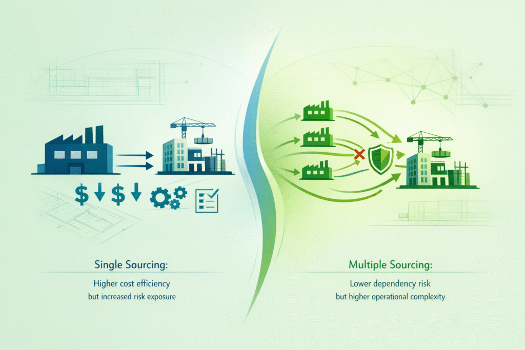 Cost vs Risk Why Builders Choose Single or Multiple Sourcing