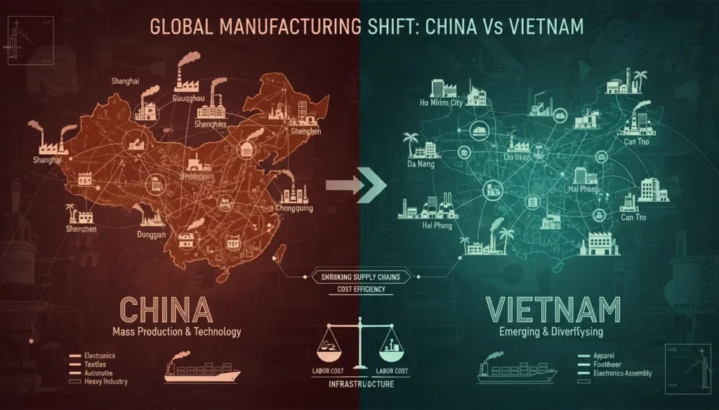 Manufacturing Cost in Vietnam vs China
