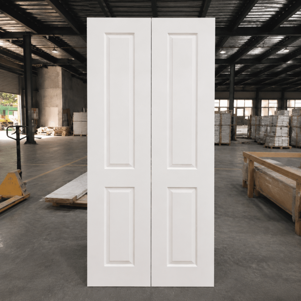 2 panel molded bifold door