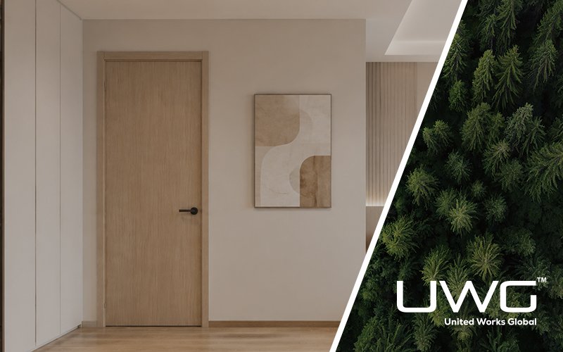 Interior Door in Modern Style Room
