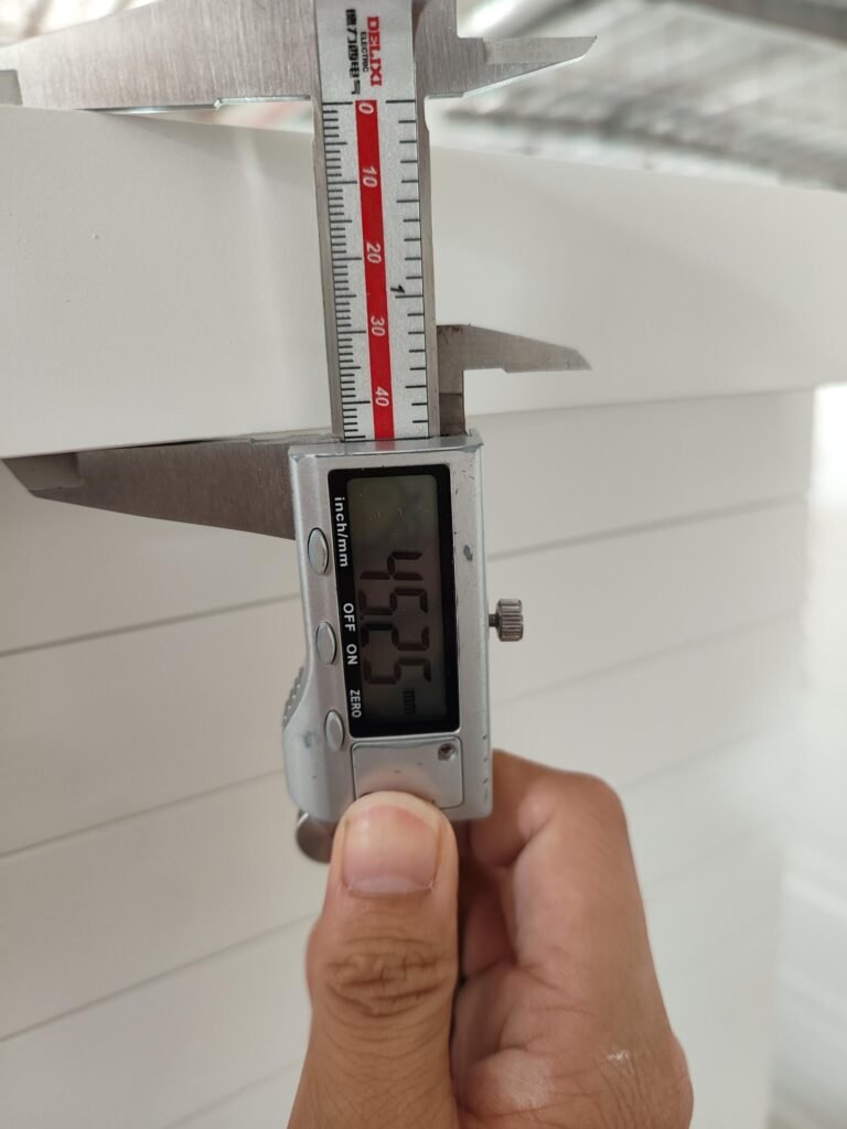Solid Wood Door 45mm Thickness Measurement