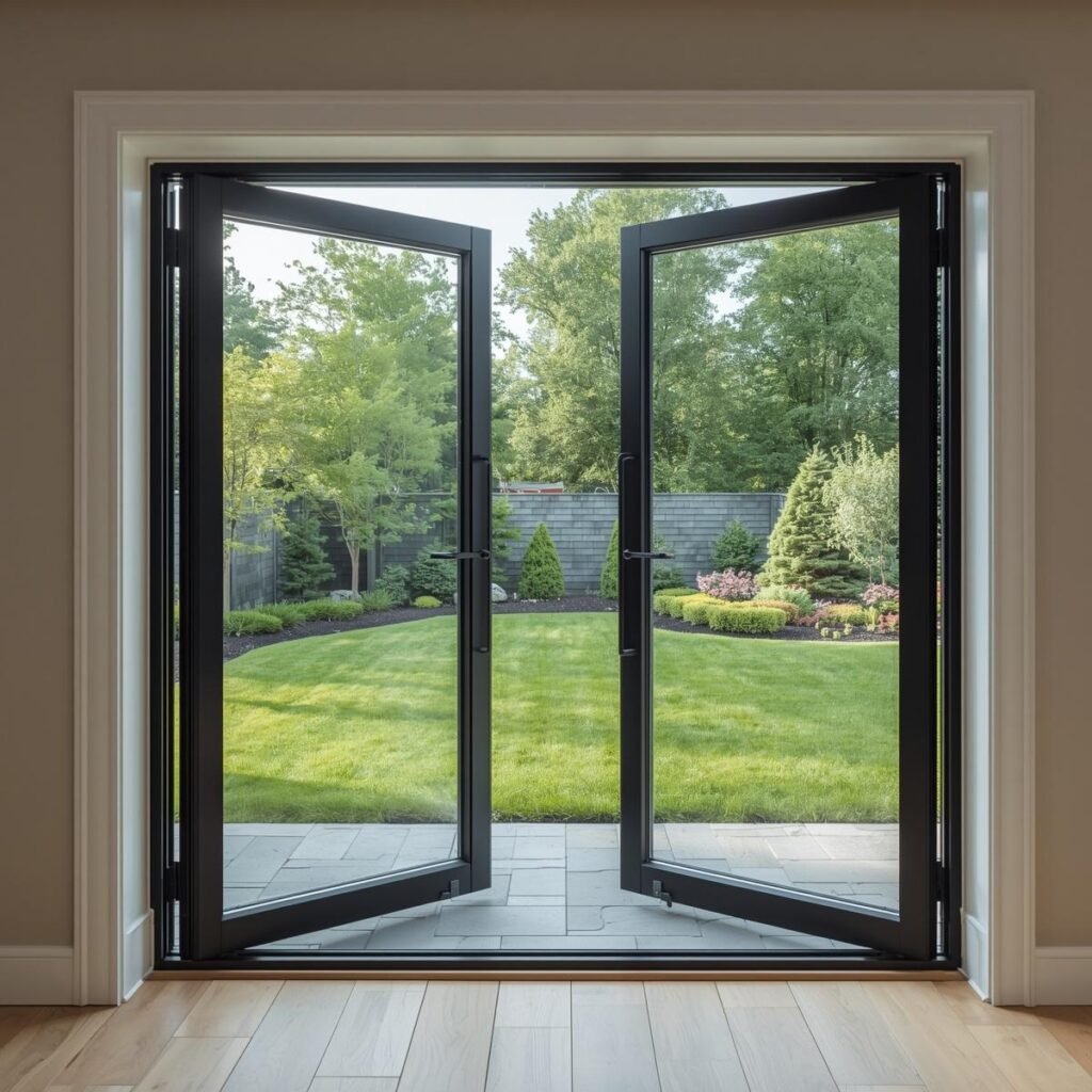 Clear Glass French Doors