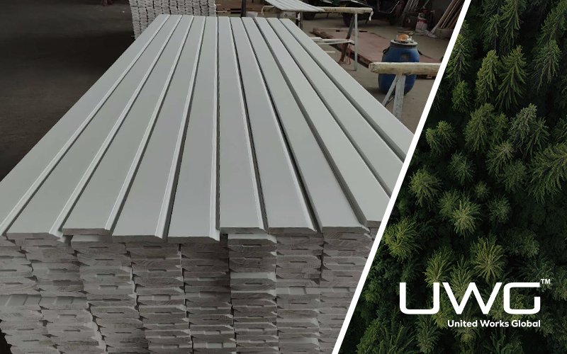 pine baseboard