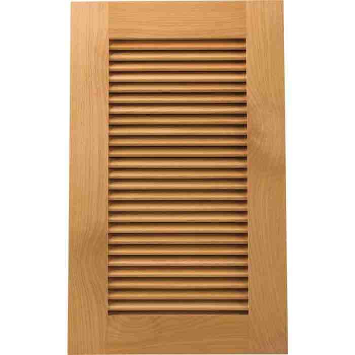 louvered cabinet door